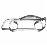 RBV Birkmann Birkmann Ausstechform Sportwagen, 10 cm, Kunststoff, Grau,