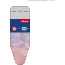 Vileda Diamond Bügelbrettbezug, titanbeschichtete hitzebeständige Bügelauflage, Universalgröße für Bügelflächen 120-130 cm Länge x 38-45 cm Breite, für Dampfbügeleisen geeignet, OEKO-TEX-zertifiziert