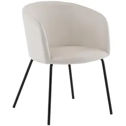 Berit Esszimmerstuhl Velour beige.