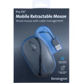Kensington Pro Fit Retractable Mouse schwarz (K72339)