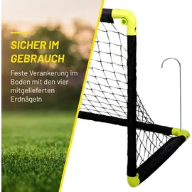 Dunlop Fußballtor Gelb/Schwarz 90 x 59 x 61 cm