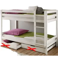 Homeline Kinderbett Hochbett mit rutsche Leiter Hochbett Spielbett Kiefer
