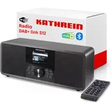 Kathrein DAB+ link S12 schwarz stereo Internet Radio Internetradio DAB/UKW WLAN LAN - Schwarz