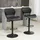 Homcom 2er-Set Barhocker 360° drehbare Barstühle Schwarz