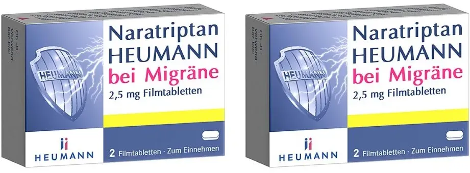 Naratriptan Heumann bei Migräne 2,5 mg Filmtabletten