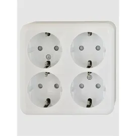 COFI 1453 Mehrfachsteckdose 4-fach Weiß