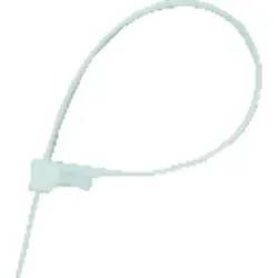 Nylon Kabelbinder, natur, 300 x 7,6mm, wiederverwendbar - natur