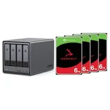 UGREEN NASync DXP4800 NAS System 4-Bay inkl. 4x Seagate IronWolf ST6000VN006 6 TB