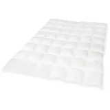 Künsemüller Microfaserbettdecke Exclusiv, Füllung: 100% Polyester (Sensofill), Bezug: 100% Baumwolle, Daunen-Feeling durch modernste Fasertechnologie weiß 200 cm x 200 cm