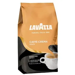 LAVAZZA CAFFÈ CREMA DOLCE Kaffeebohnen Arabica- und Robustabohnen mild 1,0 kg