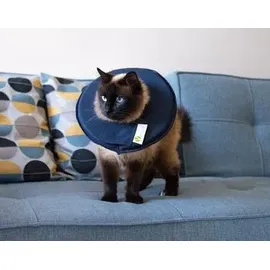 dehner lieblinge Leckschutzkragen für Hunde und Katzen 60 cm Blau/Schwarz XL