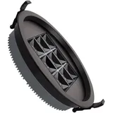 LEDKIA LED Downlight Einbaustrahler 30W Rund AERO UGR13 Ausschnitt Ø Ø205 mm Schwarz, 6000K Kaltweiß | Schwarz