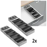 Metaltex Schubladeneinsatz, (2 St.), ausziehbar, für bis zu 90