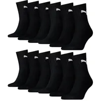 Puma Short Crew Sportsocken 12-Pack schwarz - 39-42