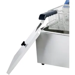 WORLDMAI professionelle Doppel 12-Liter-Edelstahl-Elektro-Tischfritteuse für Bar, Restaurant und Catering.
