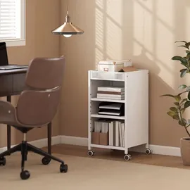 Homcom Bücherregal 34 x 34 x 69,5 cm Weiß