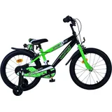 Volare Kinderfahrrad Rocky Fahrrad für Jungen 18 Zoll Kinderrad Schwarz Grün - Bunt