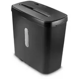 Hama Aktenvernichter Aktenvernichter Partikelschnitt (Papier + Plastik, Korb, 5 Blatt, P4), Mit Papierkorb, 4 x 39 mm Schnitzel, Automatik, Rücklauf schwarz