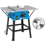 Güde GTK 2000.1 Tischkreissäge - 230 Volt, 2000 Watt, 4800 Umdrehungen pro Minute, Schnitthöhe 8,7 Zentimeter, 2 Stück Hartmetall-Sägeblätter 25 Zentimeter, Tisch 63 mal 54 Zentimeter, Absauganschluss