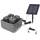 esotec Springbrunnen Wasserbrunnen mit LED Beleuchtung Modern Style, USB-Ladung, Timer, Solarmodul, Akku, LED-Licht warmweiß, 5m Kabel, Erdspieß und Wandhalterung Outdoor 101371