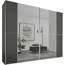 STAUD Schwebetürenschrank Sonett 220 249 x 240 x 68 cm Grau