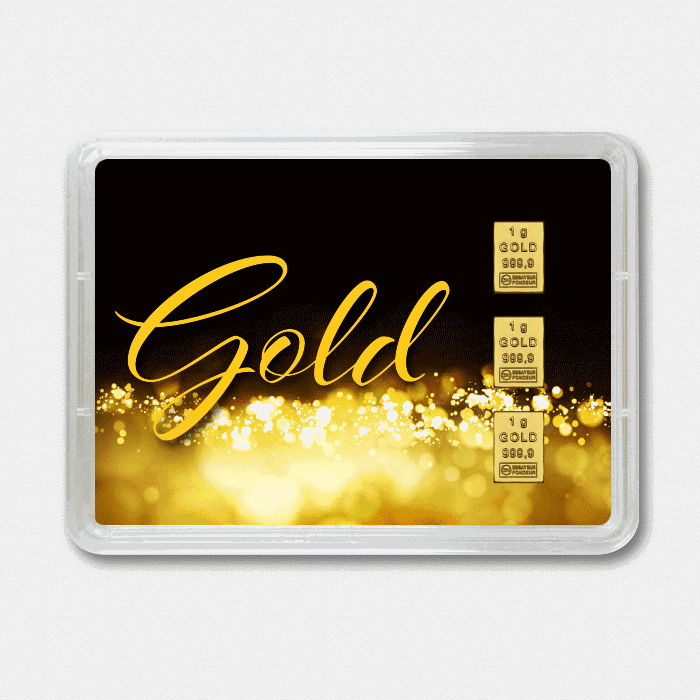 Goldbarren 3g Gold statt Geld (Flip)