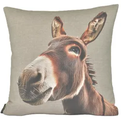 Kissen ESEL ALFRED - braun - BH 45x45 cm