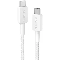 Anker 322 USB-C auf USB-C Kabel 60W 180cm geflochten weiß