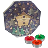 Pan Aroma Weihnachten Advent Kalender Mit 24 Parfümiert Tee Licht - Stars