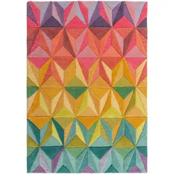 Kadima Design Luxus-Handgetufteter Wollteppich `Derwent Tilly` Multi-Farben. 120x170 cm