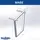 DanDiBo Ambiente Tischbeine 96668 72 x 72 cm