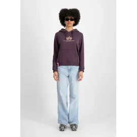 Alpha Industries New Basic Kapuzenpullover Plum XS