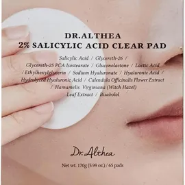Dr. Althea 2% Salicylsäure Clear Pad 65 Stück