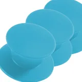 Kerafactum Ersatzgriff für Topf Pfannen Deckel Austausch Deckelgriff Topfdeckel Ersatz Griff Knauf passend für Glasdeckel universeller Knopf hitzebeständiger Silikongriff runder Topfgriff 3 x blau