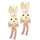 I.GE.A. Osterhase I.GE.A. "Bast-Hasenkopf mit Blume und Schleife, Frühlingsdeko", beige (natur, rosa), B:10cm H:35cm, Bast, Polyester, Dekofiguren, Osterdeko zum Aufhängen, Dekofigur, Wanddeko