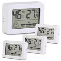 Faburo Digitales Mini Thermo-Hygrometer Innen, Digitales Thermometer-Hygrometer