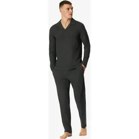 SCHIESSER Pyjama Selected Premium Warming Grau 52