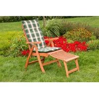 Merxx Maracaibo Klappsessel 61 x 61 x 95 cm grün kariert/uni 2 St.