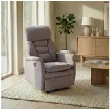Idimex Relaxsessel RELAJO Textil 72 x 106 x 87 cm Grau mit Liegeposition