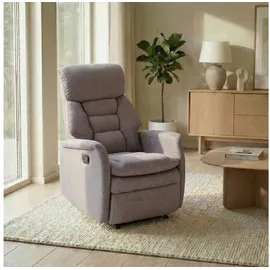 Idimex Relaxsessel RELAJO Textil 72 x 106 x 87 cm Grau mit Liegeposition