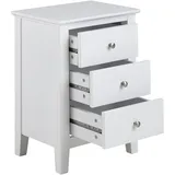 VCM Nachtschrank Linnea 34 x 34 x 62,8 cm Weiß
