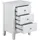 VCM Nachtschrank Linnea 34 x 34 x 62,8 cm Weiß