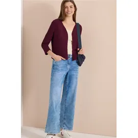 Cecil Offene 3/4-Arm Jacke im Ajour-Look Rot L