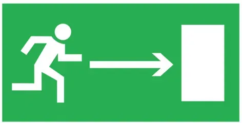 Kanlux Fluchtwegschild PICTO G - Rettungsweg Pfeil nach rechts