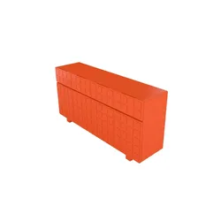 Sideboard  Cuba , orange , Maße (cm): B: 168,9 H: 83,8