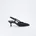 0077-6144-007/Sandalette für Damen Schwarz Größe 41 EU Slingpumps 6144-007 gelocht/geflochten