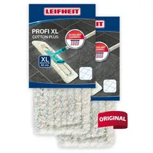 Leifheit 2er Set Wischbezug Profi XL cotton plus