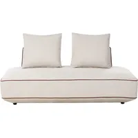 Beliani Chaiselongue SEILLANS Stoff Hellbeige