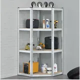 Juskys Corner Easy 160 x 75 x 40-75 cm - 320 kg 4 Böden Schwerlastregal Metall