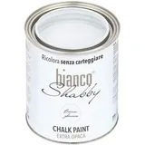 bianco Shabby® Bianco Ghiaccio (Eisweiß) - (1 Liter) Chalk Paint Kreidefarbe auf Wasserbasis für alle Oberflächen – geruchsneutral, einfach zu verarbeiten, extra matt
